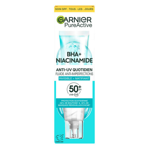 Garnier Pure Active Anti-UV Quotidien Anti-Imperfections SPF 50+ 40ml