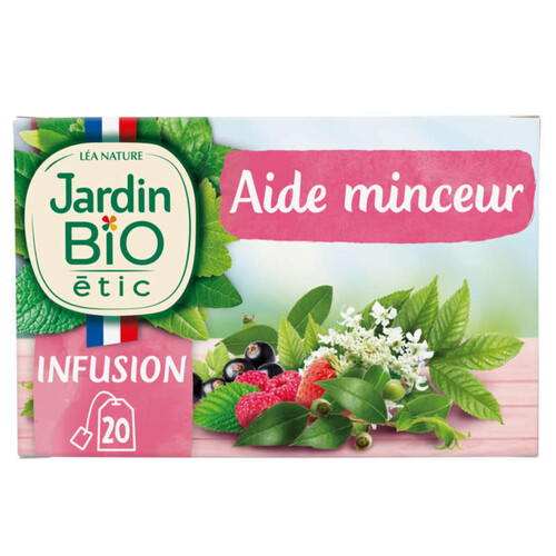 Jardin Bio Infusion Aide Minceur, Saveur Fruits Rouges, Bio 20X30G