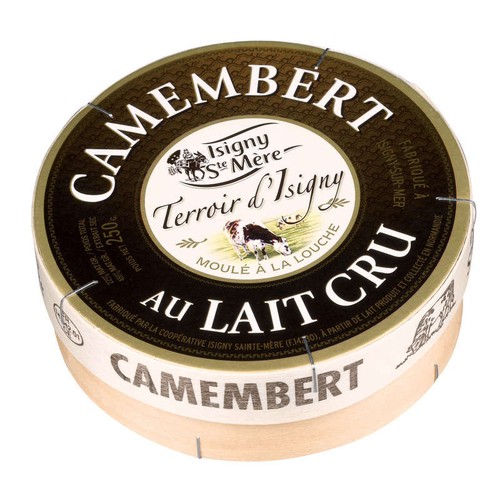 Isigny Ste mère Camembert au lait cru 250g 