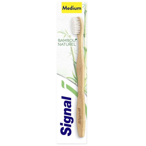 Signal Brosse à Dents Bambou Naturel Medium x1