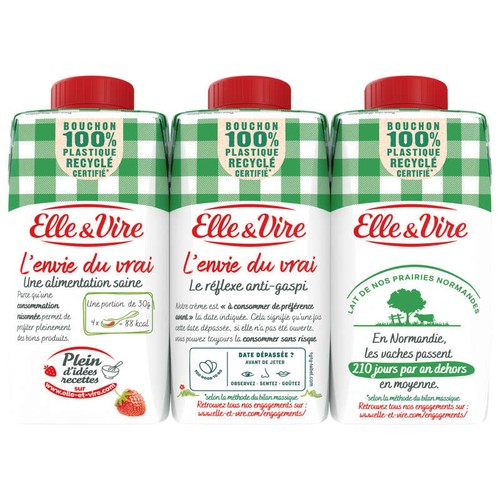 Elle & Vire Crème Fluide Entière 30% Mg 3x20cl