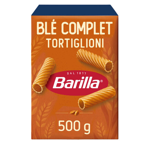 Barilla pates tortiglioni au blé complet integrale 500g