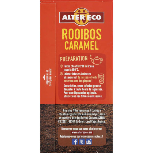 Alter Eco Infusion Rooibos Caramel Bio 40g