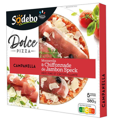 Sodebo Pizza Dolce Campanella Jambon Speck 380g.