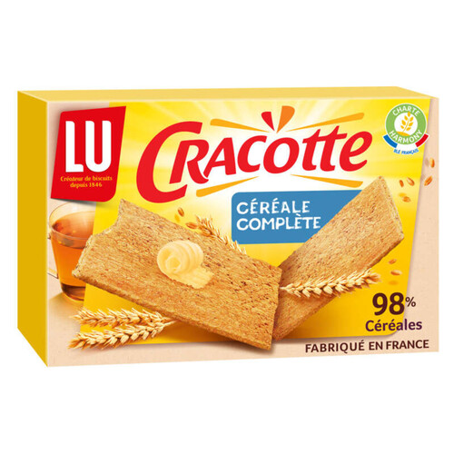 Lu Cracottes Biscottes Céréales Complètes 250g