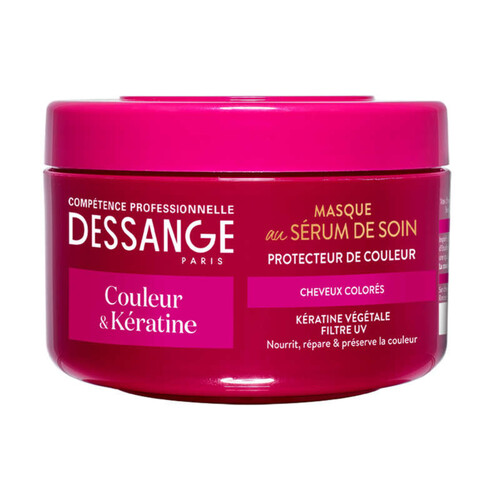 Dessange Couleur & Kératine Masque Protecteur de Couleur Cheveux Colorés 250ml