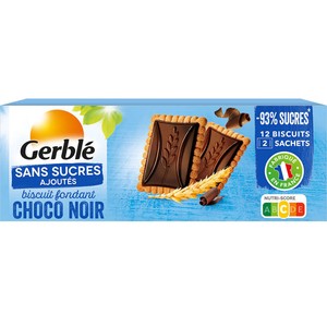 Gerblé Biscuit fondant chocolat noir sans sucres ajoutés  126g