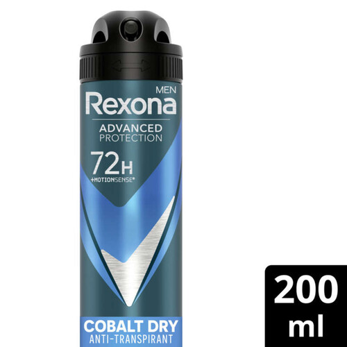 Rexona déodorant anti-transpirant cobalt dry 200ml
