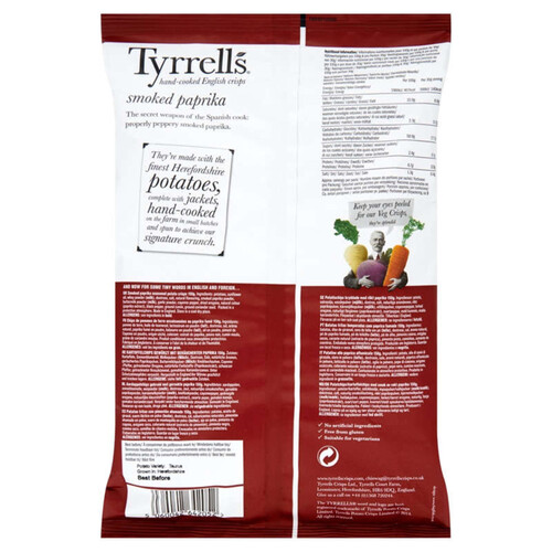 Tyrrell's Chips Sweet Chilli & Red Pepper 150g