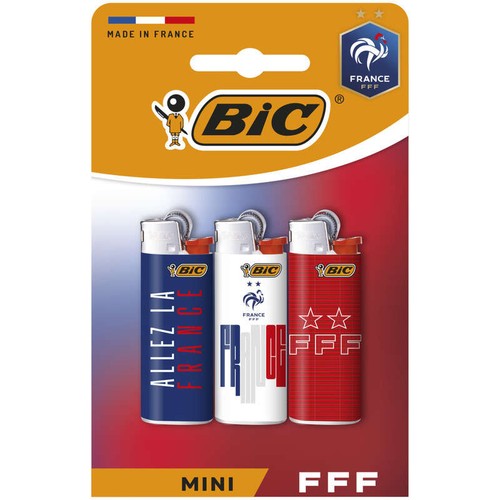 BIC Mini Briquets de Poche FFF x3