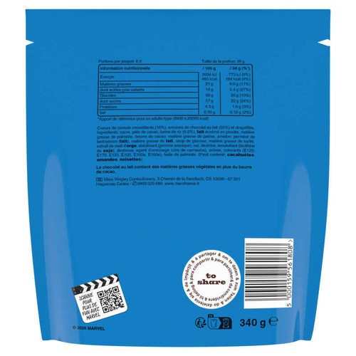 M&M's Crispy Au Riz Soufflé Pochon 340g