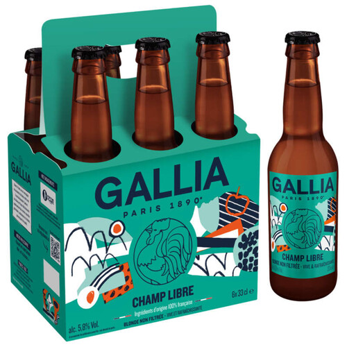 Gallia Bière Champ Libre 6x33cl