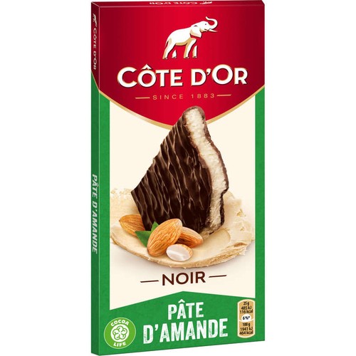 Côte d'Or Tablette Chocolat Noir à la pâte d'Amandes 150g