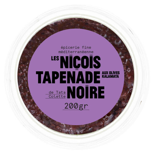 Les Niçois Tapenade d'olives noires 180g