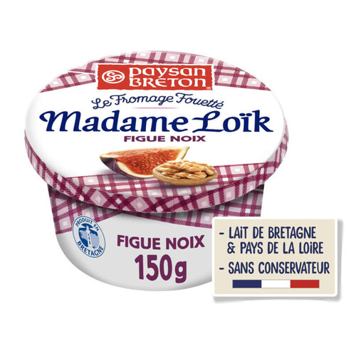 Paysan Breton Le Fromage Fouetté Mme Loik Figue Noix 150g