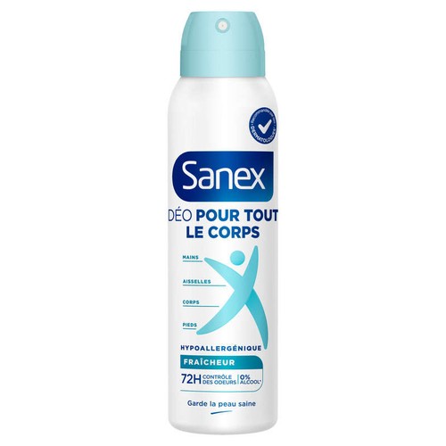 Sanex Déodorant Fraîcheur pour tout le corps Spray 150ml