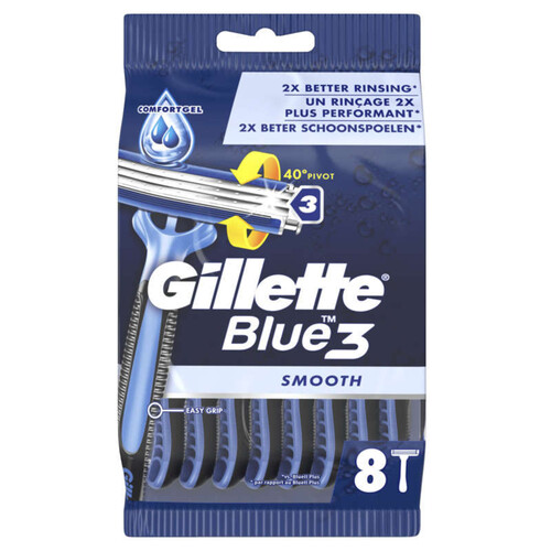 Gillette Rasoirs Jetables Blue3 Smooth X8
