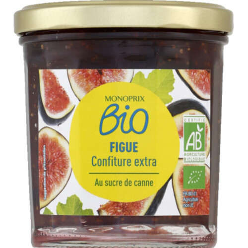 Monoprix Bio Confiture Extra de Figue au Sucre de Canne 360g