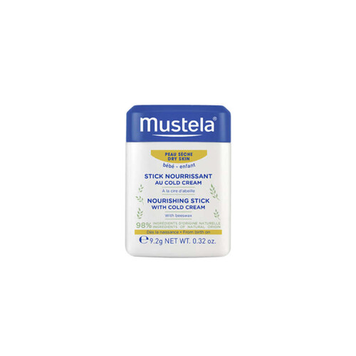 Mustela Stick nourrissant au Cold cream à la cire d'abeille 9,2g