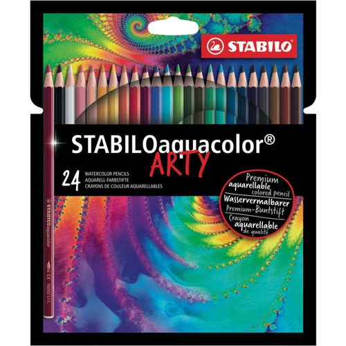 Stabilo Etui  crayons de couleur aquarellables x24