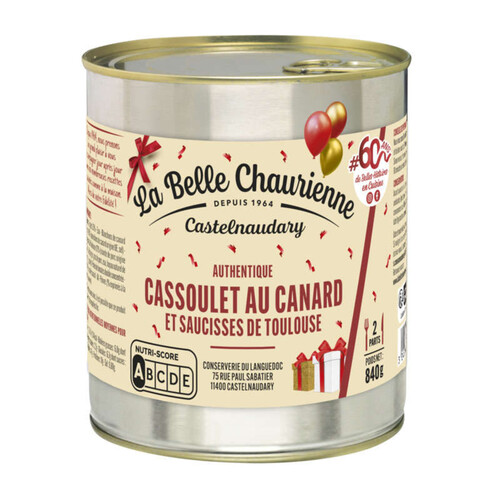 La Belle Chaurienne Cassoulet au canard 840g
