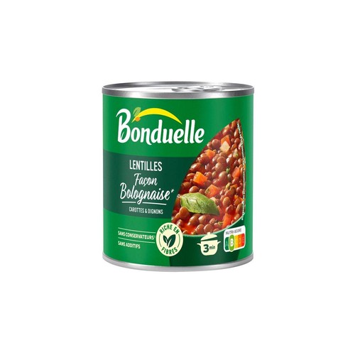Bonduelle Lentilles Façon Bolognaise 400g