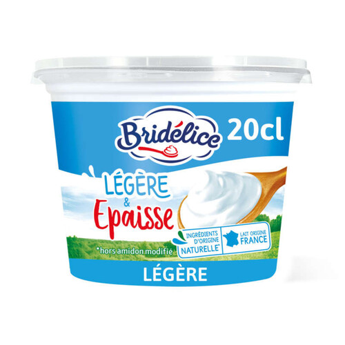Bridélice Crème Fraîche épaisse 15% Mat.Gr Pot 20cl
