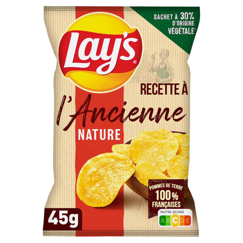 Lay's - Chips recette ancienne nature - Le sachet de 45g