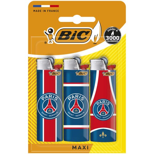 Bic Briquets Maxi PSG x3