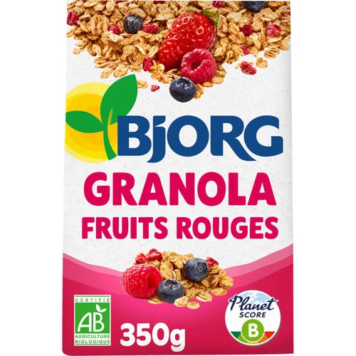 Bjorg Granola Fruits Rouges, Bio 350g
