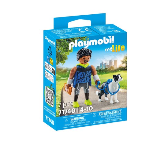 Playmobil Homme sportif avec Border Collie