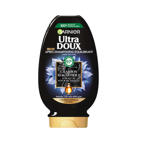 Garnier Ultra Doux Charbon Magnétique Après-Shampooing Equilibrant 200ml