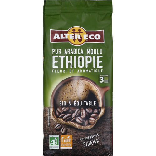 Alter Eco Café Pur Arabica Moulu Ethiopie Bio 260G