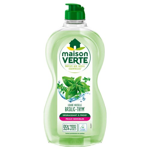 Maison Verte Liquide Vaisselle Thym & Basilic 500ml
