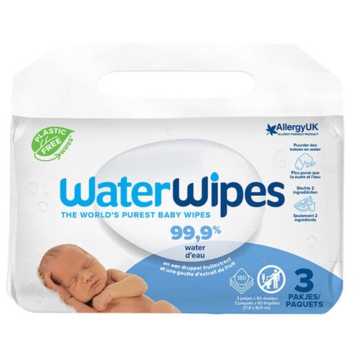 Waterwipes Lingettes 3x60