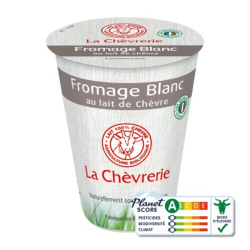 [Par Naturalia] La Chevrerie Fromage Blanc Au Lait De Chèvre 400G Bio