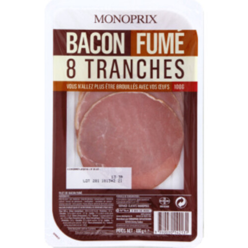 Monoprix Bacon Fumé 100g