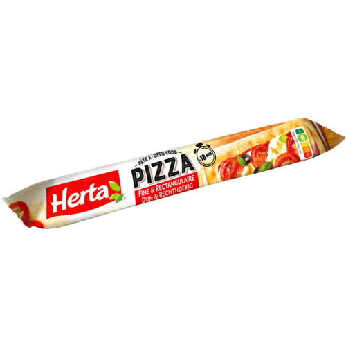 Herta pâte à pizza fine et rectangulaire 390g