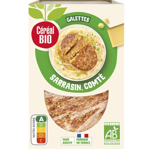 Céréal Bio Frais Galettes Sarrasin Comté 200g