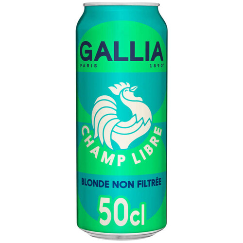 Gallia Champ Libre Bière blonde non filtrée 50cl