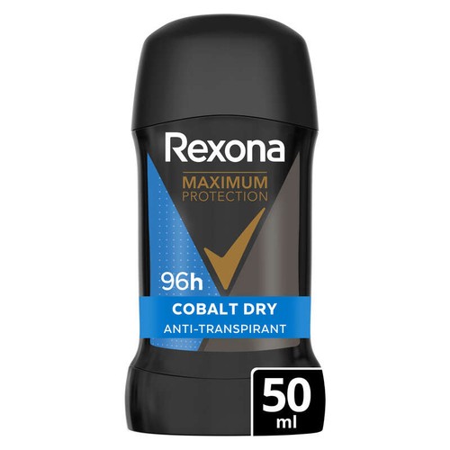 Rexona Men Maximum Protection Déodorant Stick Anti-Transpirant 96H Cobalt Dry 50ml