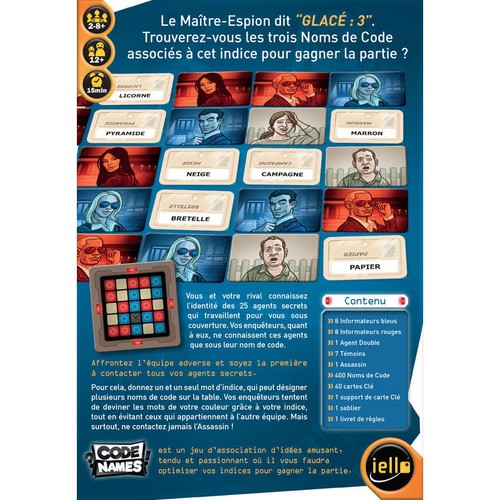 Iello Code Names Jeu d'Ambiance Dès 12 ans