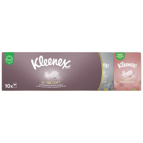 Kleenex Mouchoirs Kleenex Etuis Ultra Soft Mini P10 10 X
