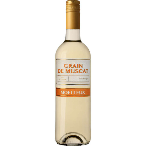 Grain de Muscat Blanc Moelleux Vin de Pays D'Oc Igp 75cl