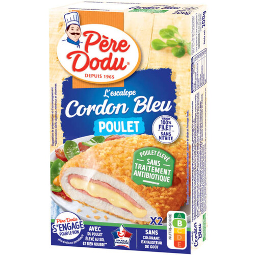 Père Dodu Cordon Bleu Poulet Sans Antibiotique 2X200G