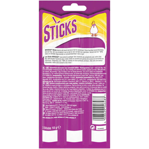 Whiskas Sticks au Poulet x3