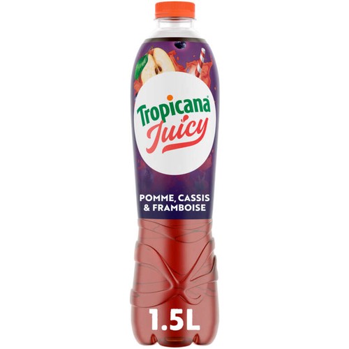 Tropicana Boisson aux fruits Juicy Pomme cassis framboise 1,5L