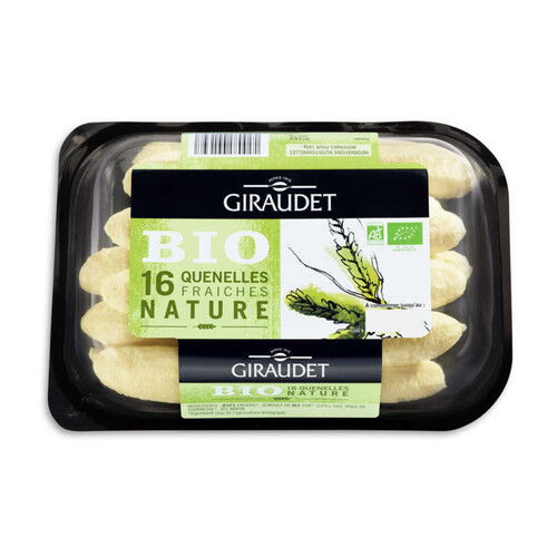 Giraudet Barquette Quenelles nature x16 Bio 20g