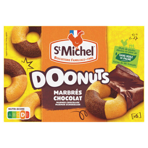 Saint Michel Stm-Doonuts Marbres Chocx6 180