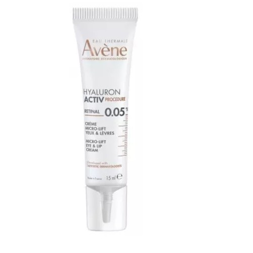 Eau Thermale Avène Hyaluron Activ Procedure 0.05% Rétinal Crème Micro-Lift Yeux & Lèvres 15ml